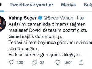 Mersin Büyükşehir Belediye Başkanı Vahap Seçer, Korana Virüse Yakalandı