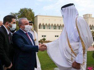 Tbmm Başkanı Şentop, Katar Emiri Tarafından Kabul Edildi