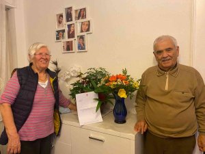 Nürnberg Başkonsolosu Deniz’den Arslan Çiftine 65’inci Evlilik Yıl Dönümü Tebriği