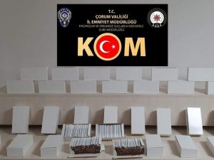 Çorum’da Kaçak Makaron Operasyonu