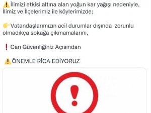 Sinop Valiliği’nden ’Sokağa Çıkmayın’ Çağrısı