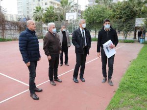 Mezitli’de Atıl Spor Sahaları Komplekse Dönüştürülüyor