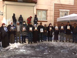Diyarbakır’da Dondurucu Soğukta Evlat Nöbeti