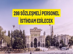 299 Sözleşmeli personel alım ilanı