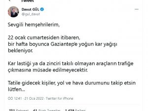 Gaziantep’te İkinci Dalga Uyarısı