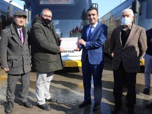 Karaman’da Mesleki İntibak Eğitimini Tamamlayan Şoförler Belgelerini Aldı