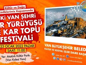 Van Büyükşehir Belediyesinden Kartopu Festivali