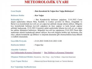 Köylülere Kar Uyarısı Yapıp Merkeze İnmelerini Tavsiye Etti