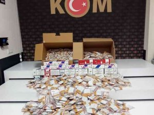 Baskın Yapılan İş Yerinde 15 Bin 828 Adet Kaçak Makaron Ele Geçirildi