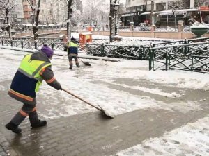 Tepebaşı’nda Karla Mücadele Çalışmaları