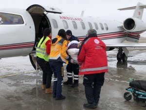 Hasta Ambulans Uçakla Sevk Edildi