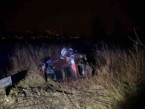 Samsun’da Hafif Ticari Araç Takla Attı: 1 Yaralı