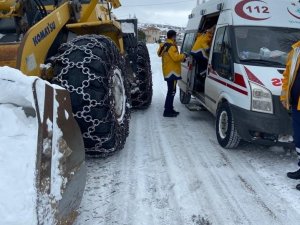 Kalp Hastasına Karlı Yollar Açılarak Ulaşıldı