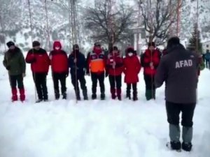 Tunceli’de Çığda Arama Kurtarma Tatbikatı