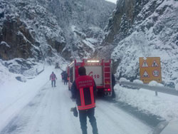 Trabzon'daki Çığ Felaketinde mahsur kalan 16 kişiye ulaşıldı