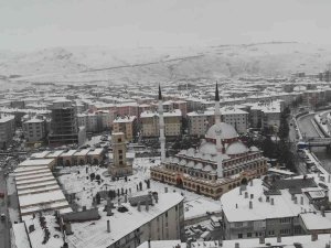 Çankırı’daki Yoğun Kar Yağışı Havadan Görüntülendi