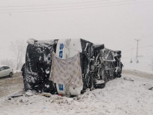 Tokat’ta Yolcu Otobüsü Devrildi: 1 Ölü, 38 Yaralı