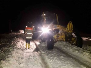 Haliliye’de Ekiplerin Gece Kar Mesaisi