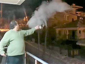 Eksi 16 Derecede Su Havada Buz Tuttu