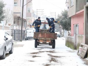 Biga Belediyesi Karla Mücadelesine Devam Ediyor