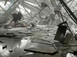 İ̇stanbul Havalimanı’nda Türkish Cargo Tesisinin Çatısı Kar Nedeniyle Çöktü