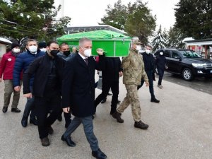 Yangında Ölen İki Kardeşi Vali Gül Son Yolculuğuna Uğurladı
