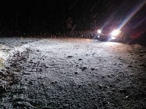 Bodrum’da Kar Yağışı Yüksekleri Beyaza Bürüdü
