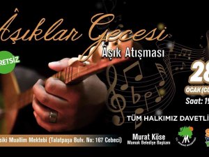 Mamaklılar Aşıklar Gecesi’nde Buluşuyor