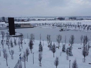 Çorum Buz Kesti: Millet Bahçesindeki Gölet Dondu
