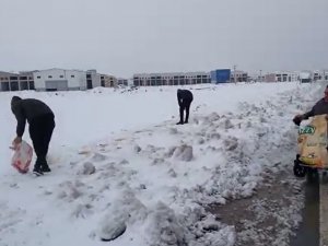 Engelli Aracına Binip Sokak Hayvanlarına Mama Bıraktı