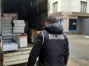 Tekirdağ’da Bir Kamyonet Dolusu Makaron Ele Geçirildi