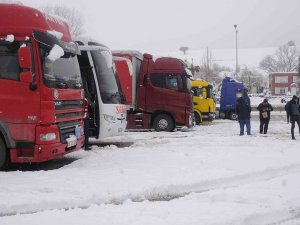 Yalova Belediyesi Kara Yollarında Geçiş İzni Verilmeyen Araçlara Kumanya Dağıttı