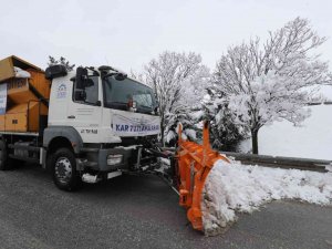 Gebze’de Kar Mesaisi Devam Ediyor