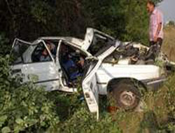 Rize'li Aile Kaza Geçirdi