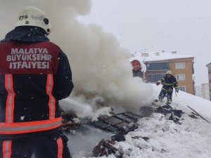 Malatya’da Ev Yangını