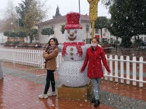 Manavgat’ta 14 Yıl Aradan Sonra Kar Sevinci