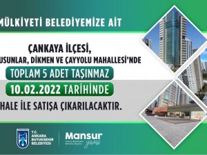 Ankara Büyükşehir Taşınmazları Satışa Çıkıyor