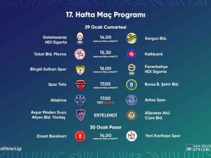 Efeler Ligi’nde 17. Hafta Programı