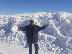 Malatya’da Çiftçilerden Kar Sevinci