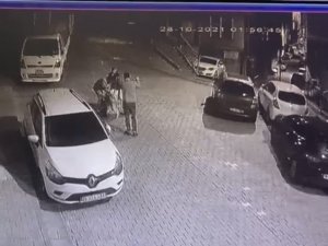 Otopark İnşaatından “Çekçekle” Hırsızlık Kamerada