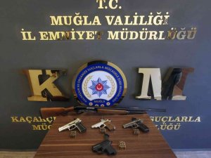 Muğla’da Ruhsatsız Silahlar Ele Geçirildi