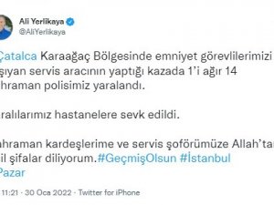 Vali Yerlikaya’dan Çatalca’daki Kazaya İlişkin Açıklama