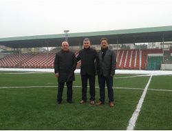 Bilecik Askf Başkanı İle Futbol İl Temsilcisi Yenilenen Stadı İnceledi