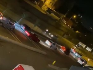 Pendik’te Asker Konvoyundaki Drift Kazası Kamerada