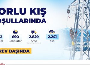 Zorlu Kış Koşullarında Kesintisiz Enerji İçin 22 Bin 152 Personel Görev Başında
