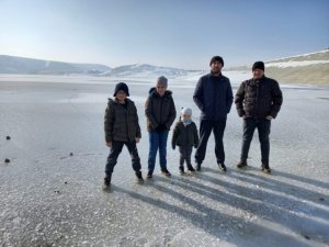 Gökpınar Barajı Buz Tuttu