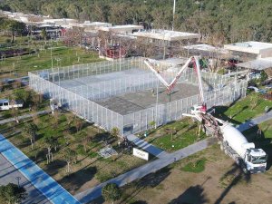 Beach Park’taki Tenis Ve Basketbol Sahaları Yenileniyor