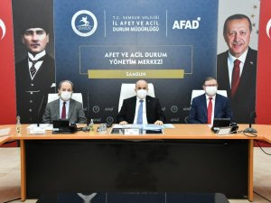 Samsun’un Karla Mücadelesi Değerlendirildi