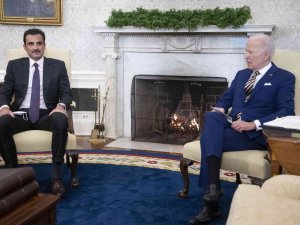 Biden, Beyaz Saray’da Katar Emiri Al Sani İle Bir Araya Geldi