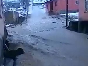 Elazığ’da Patlayan Boru Nedeni İle Evleri Su Bastı
